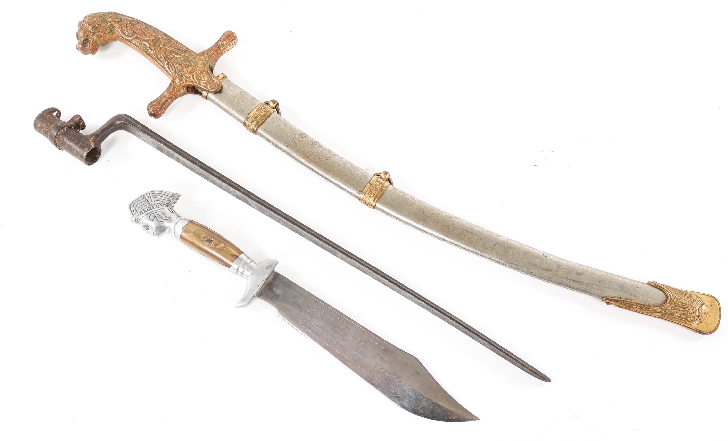SHRINER'S SWORD - MEXICAN KNIFE & SOCKET BAYONET