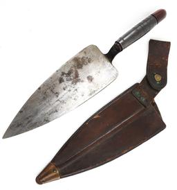 SPAN-AM WAR M1873 TROWEL BAYONET & LEATHER SHEATH