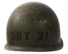 COLD WAR US NAVY UDT 21 M1 COMBAT HELMET SHELL