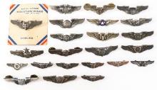 WWII USAAF MINIATURE FLIGHT NURSE & AVIATION WINGS