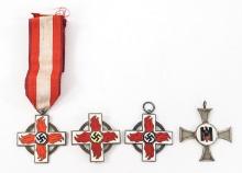 WWII GERMAN FIRE POLICE & RED CROSS SERVICE MEDALS