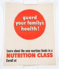 WWII US GUARD YOUR FAMILY HEALTH HOMEFRONT POSTER