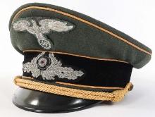 WWII GERMAN DIPLOMAT PEAKED VISOR SERVICE HAT