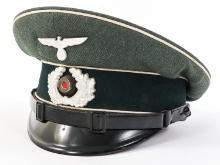 WWII GERMAN HEER INFANTRY NCO VISOR CAP