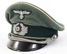 WWII GERMAN HEER INFANTRY OFFICER VISOR CAP