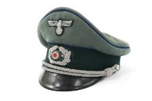 WWII GERMAN HEER MEDICAL OFFICER VISOR CAP