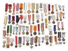 WWI - COLD WAR WORLD MILITARY MINIATURE MEDALS