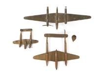 WWII US TRENCH ART MODEL PLANES