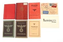 WWII GERMAN WORKER ID & POSTAL BOOKLETS