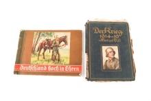 WWI GERMAN DER KRIEG & EHREN CIGARETTE BOOKS