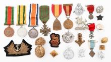 WWI - WWII UK, BELGIAN, & IRISH MEDALS & INSIGNIA