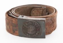 WWI IMPERIAL GERMAN ARMY EM BELT & BUCKLE