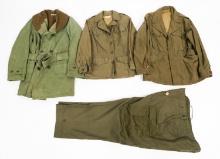 WWII US ARMY MACKINAW COAT & WAC M43 FIELD JACKETS