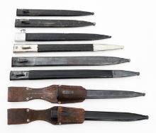 WWI - WWII GERMAN DRESS & COMBAT BAYONET SCABBARDS