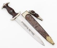 WWII GERMAN PARTIALLY GROUND ROHM SA DAGGER