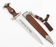 WWII GERMAN SA PERSONALIZED DRESS DAGGER by BICKEL