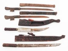 SOUTHEAST ASIAN DUA LALANS & TRIBAL KNIVES