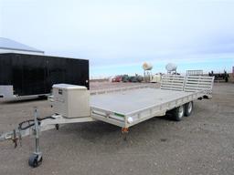 2007 Aluma 97”x20’ Aluminum Dual Axle Dove Tail Car Hauler Trailer