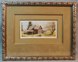 Syverson, Judy print, The Old Dorch Place, 4" x 8", #602/1000