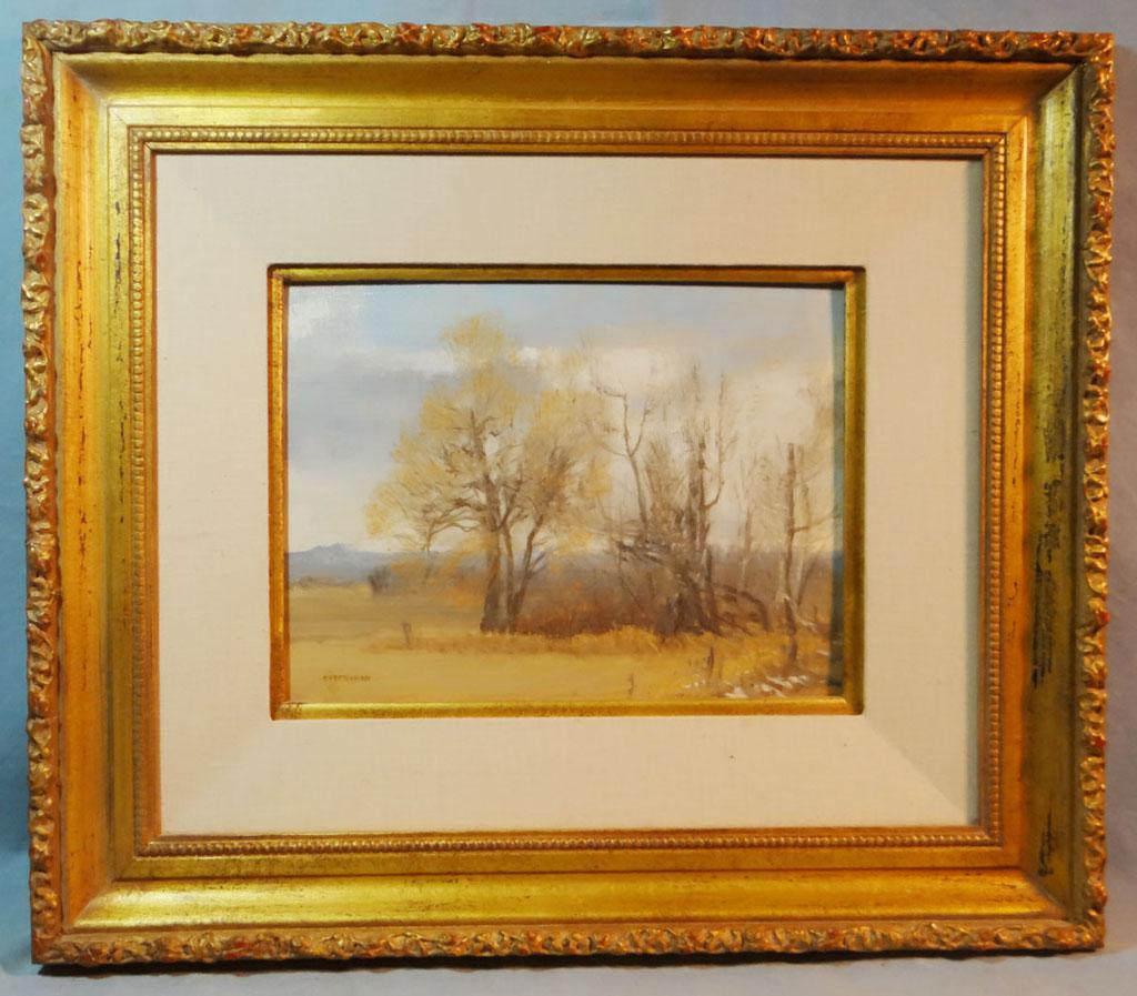 Eversman, oil  landscape untitled, 9" x 12"
