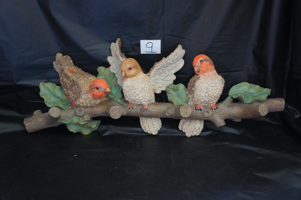 Resin "3 Birds on a Branch"  made in china