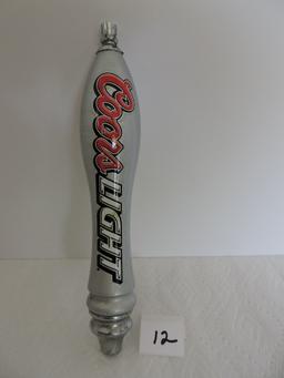 Coors Light Tapper Handle, 2 sided, 11"