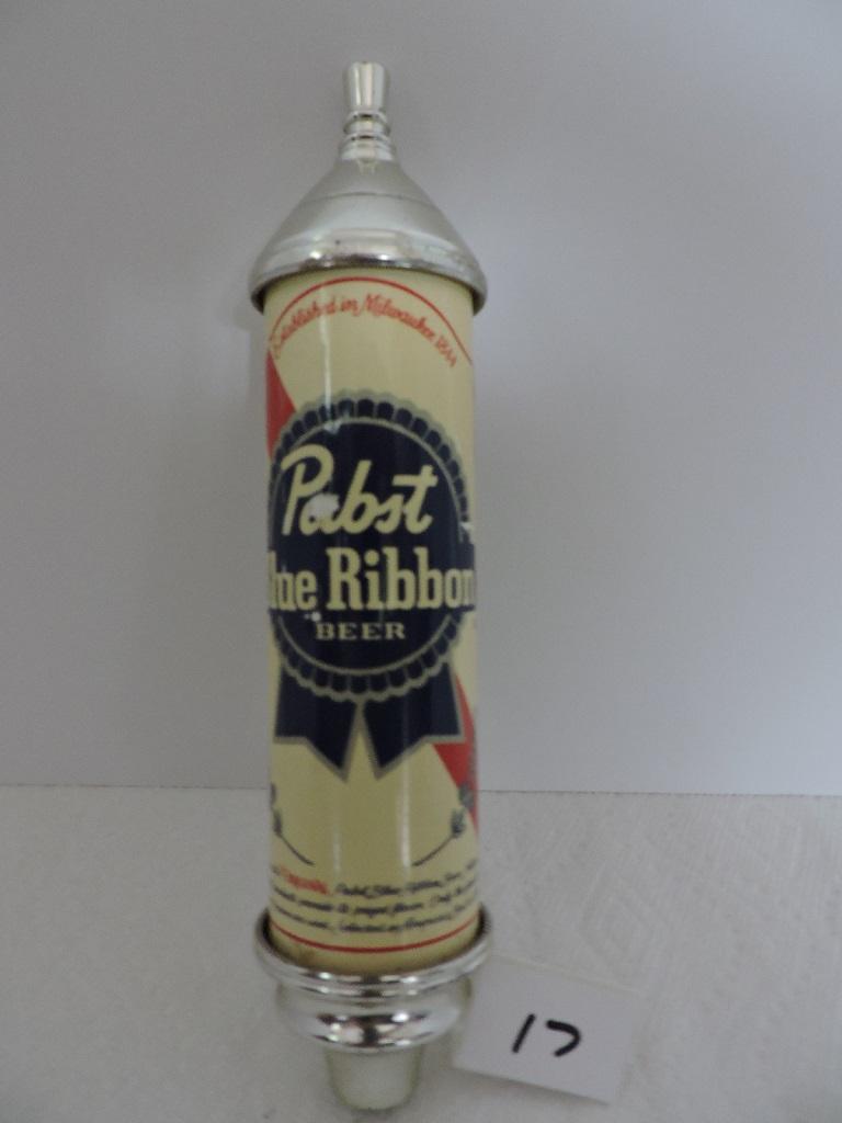 Pabst Blue Ribbon Beer Tapper, 2 sided, 10"