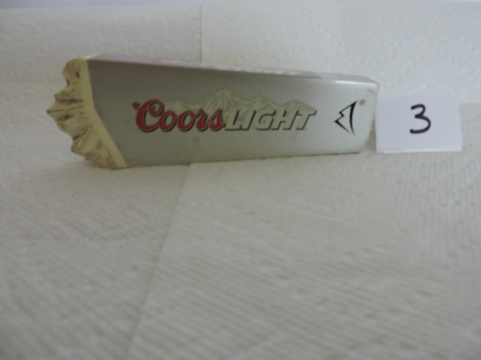 Coors Light Tapper Handle, 4 sided, 6"