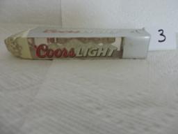 Coors Light Tapper Handle, 4 sided, 6"