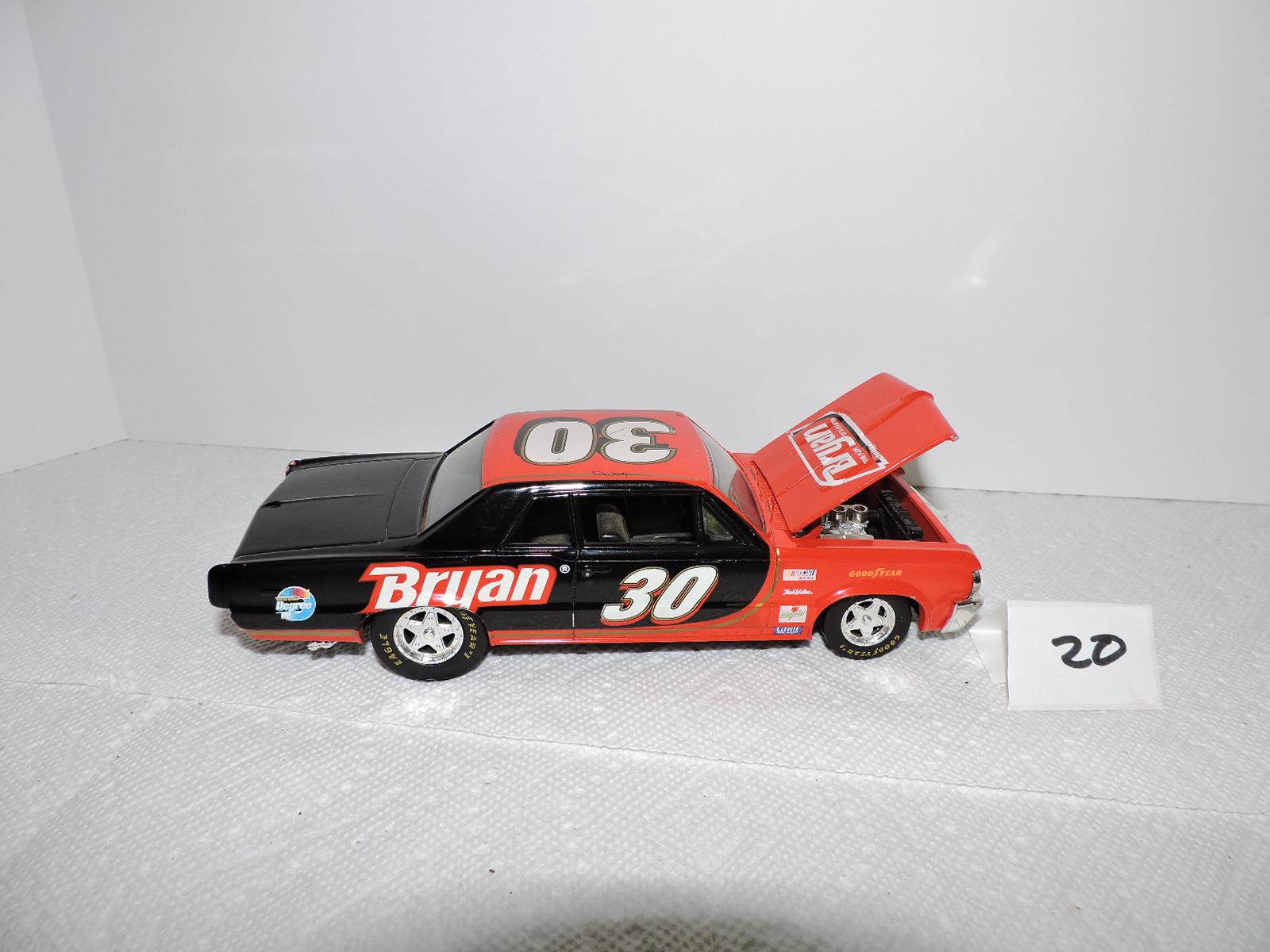 Racing Champions, Bryan, #30, 1964 Pontiac GTO, Issue #106, Diecast & Plastic, 8" x 3"