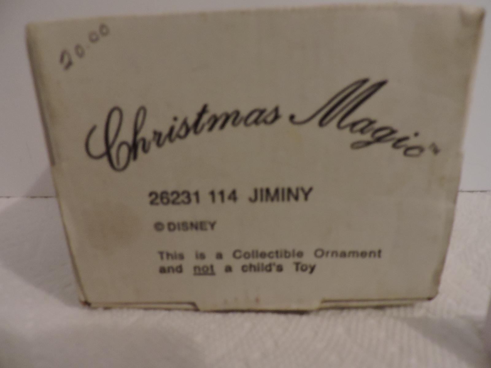 Disney, Groiler, Jiminy Christmas Collectible Ornament, Christmas Magic, 26231 114