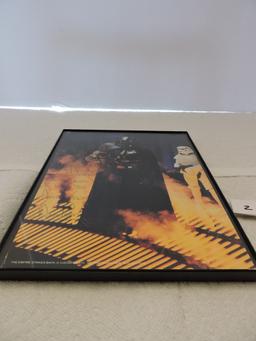 Framed Darth Vader Picture, Autographed, The Empire Strikes Back, 1980, Lucasfilm Ltd.