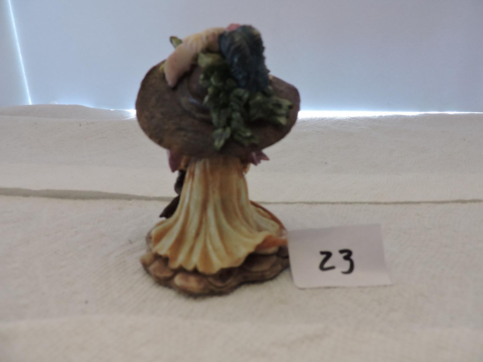 The Thickets At Sweetbriar Figurine, Orchid Beasley, Thinking of you, 1992, Bronwen Ross, 3 1/2"