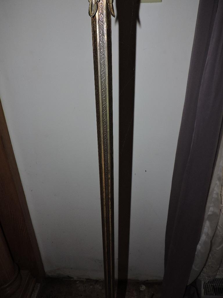 Floor Lamp, Tiffany Style, Metal Stand, 63" x 20" round shade, LOCAL PICK UP ONLY