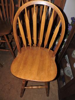 4 Stools, Wooden, 48" H x 19" W x 16" D, LOCAL PICK UP ONLY