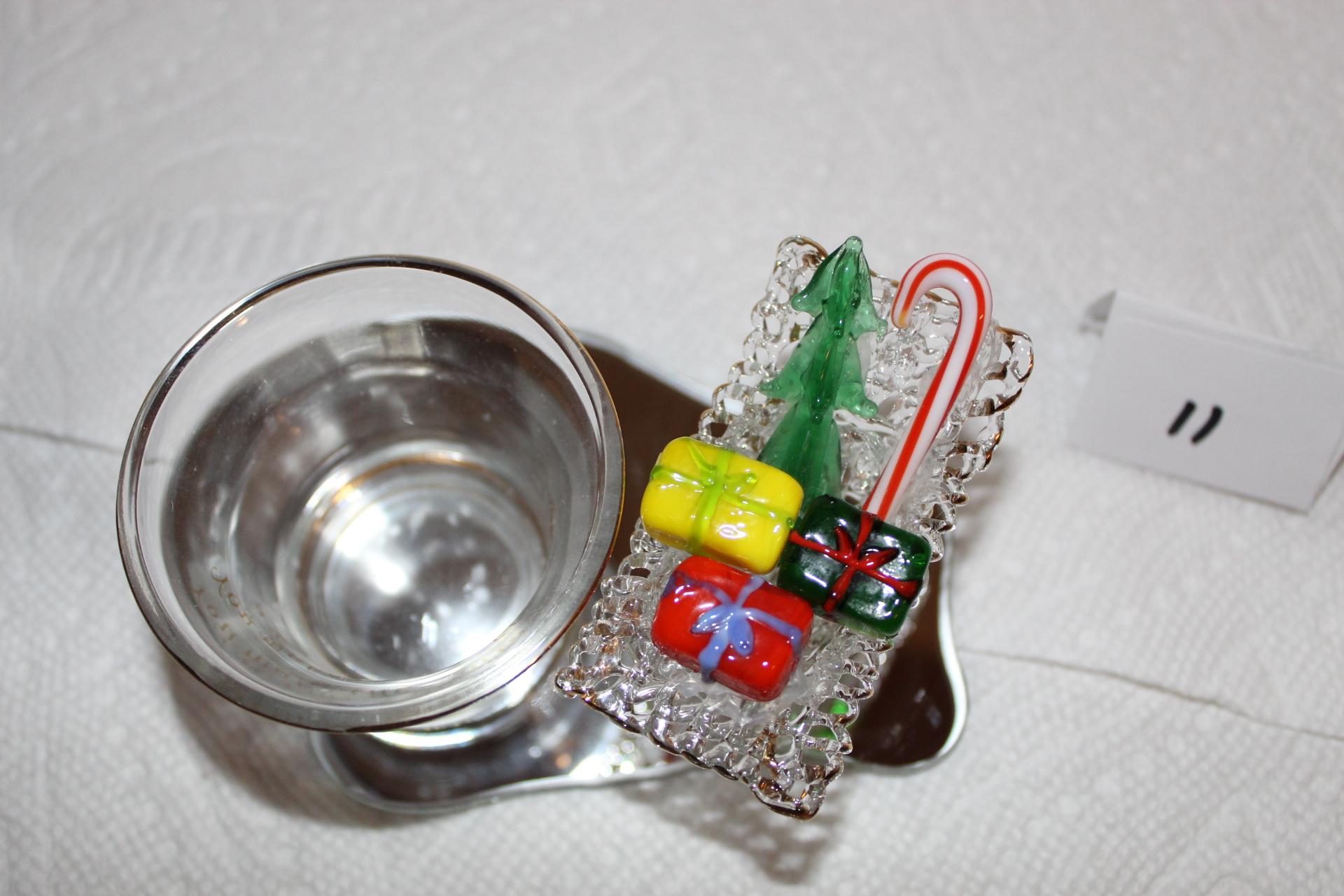 Sleigh & Candle Holder, You Make The World A Brighter Place, Glass, 4 1/2" x 2 1/2"H