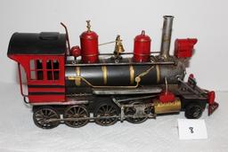 Steam Engine, Metal, 13"L x 6 1/2" H x 3 1/2" W