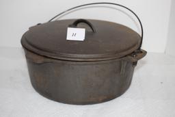 Cast Iron Dutch Oven, Made In Taiwan, 12" round at top