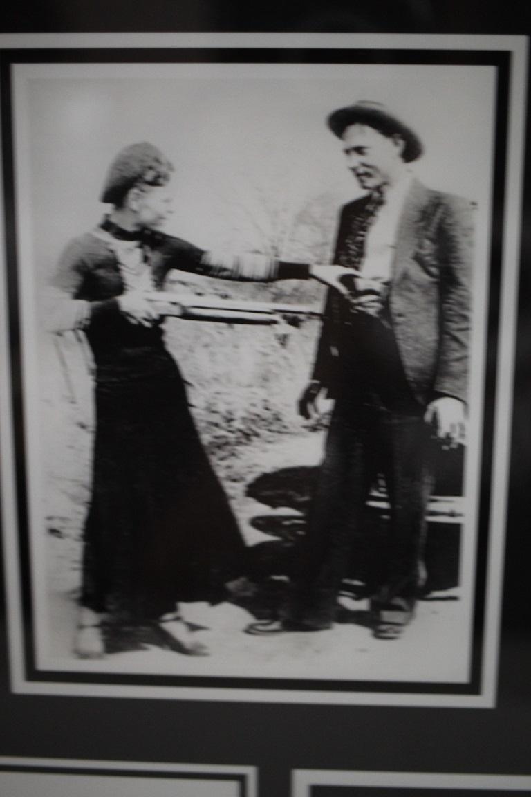 Framed Bonnie & Clyde Print, 12 1/2" x 11" incl. frame