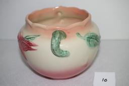 Hull Pottery Jardiniere Handled Planter Pot, USA, W7-5 1/2"