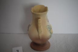 Hull Art Pottery Magnolia Double Handle Vase, USA, 11-6 1/4"