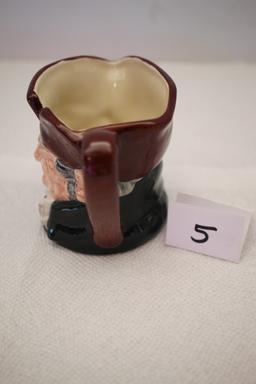 Royal Doulton Creamer, Old Charley, D5527, Made In England, 3" x 2 1/2" round at bottom