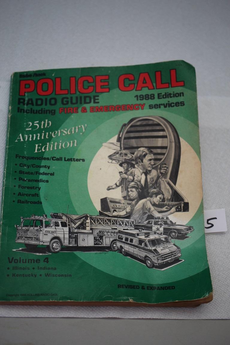 Police Call Radio Guide, 25th Anniversay Edition, 1988, Hollins Radio Data, Soft Cover