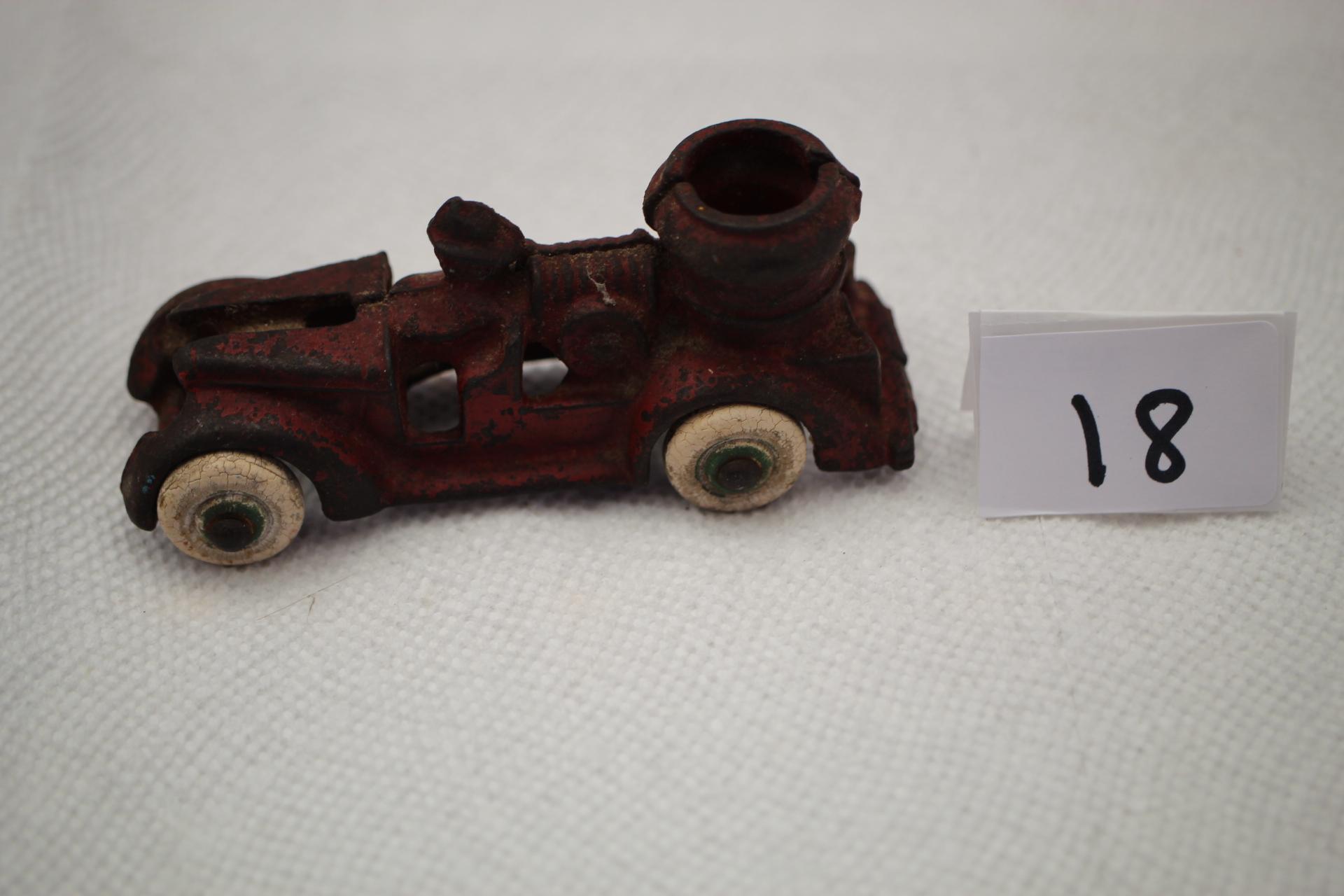 Cast Iron Fire Truck, 4 1/4"L x 2 1/2"H