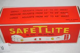 SafeTLite Flashing Directional Signal Belt, Adustable Buckle, Uses 9V Battery, NIB