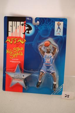 Shaquille O'Neal  Action Figure, #61204, Shaq Attaq, All-Star Shaq, NBA All Stars