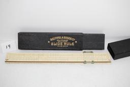 Slide Rule With Case, Keuffel & Esser Co., Polyphase, Pat. June 5, 1900, Slide Rule 10 3/4"