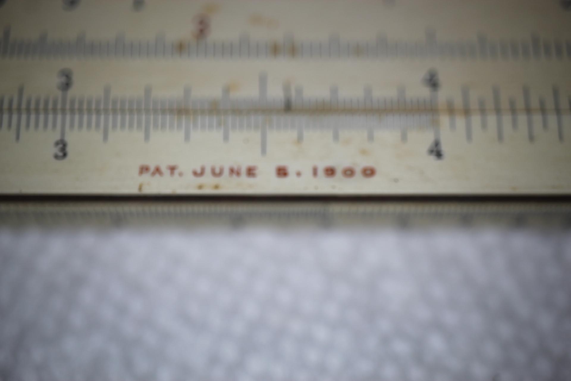 Slide Rule With Case, Keuffel & Esser Co., Polyphase, Pat. June 5, 1900, Slide Rule 10 3/4"