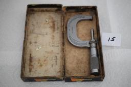 Micrometer, Brown & Sharpe Mfg. Co., Prov. R.I., USA, 5 1/2", Engraving
