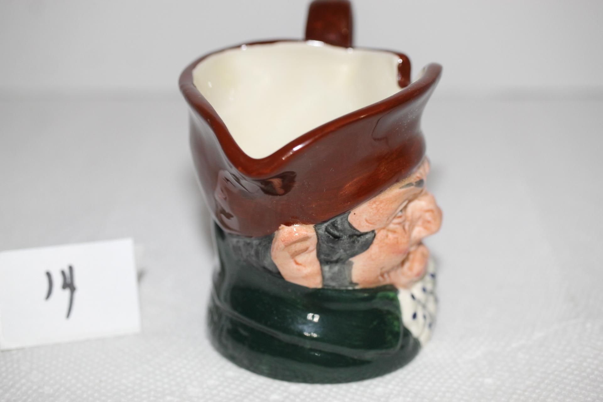 Royal Doulton "Old Charley" Toby Mug/Jug, D5527, Made In England, 3 1/4"